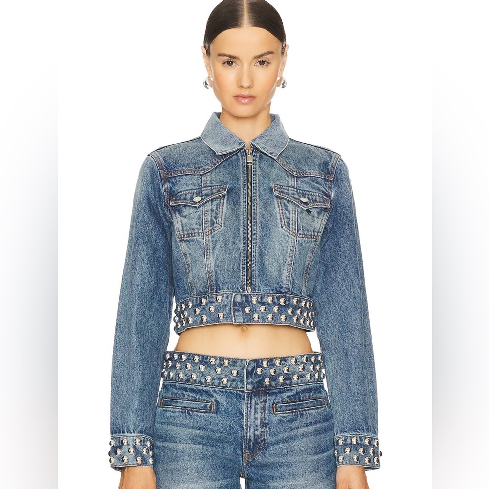 GRLFRND Drea Studded Denim Jacket